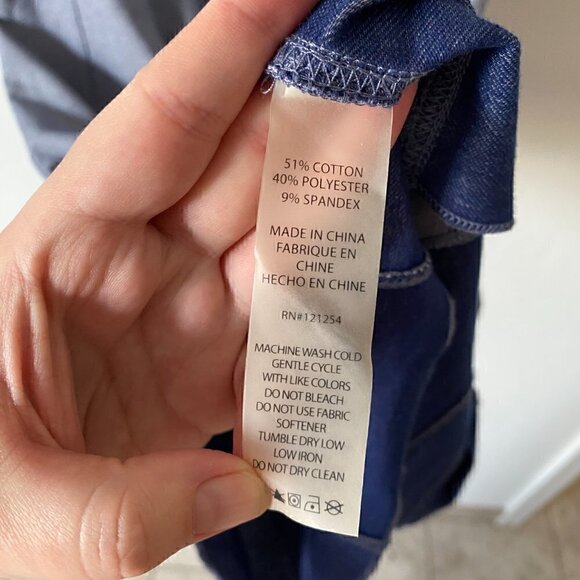 Jofit Blue Chambray Spin Dress Sleeveless Golf Tennis Athletic Womens Small - Picture 7 of 8